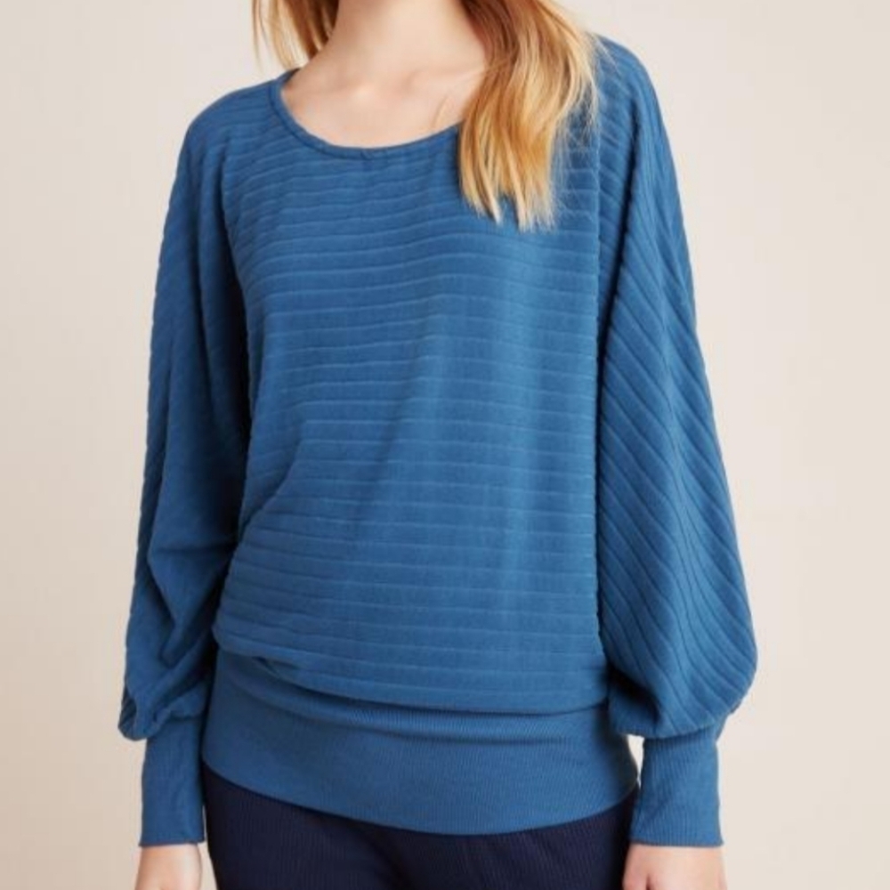 Anthropologie Saturday Sunday Shawna Hacci Sweater Teal Size Medium